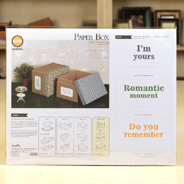 Diseño personalizado de papel DIY Paper Box Kit